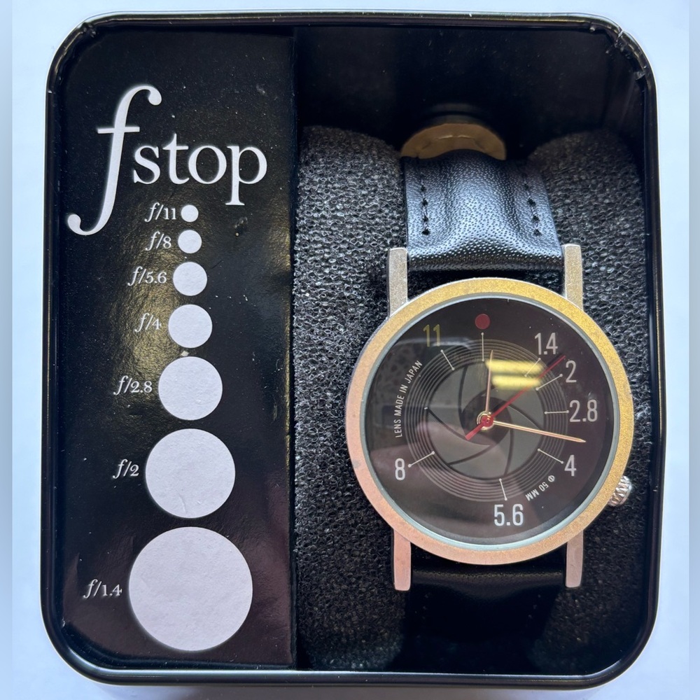 Fstop Tempus Fugit Watch - NEW, Genuine Leather Band #4439